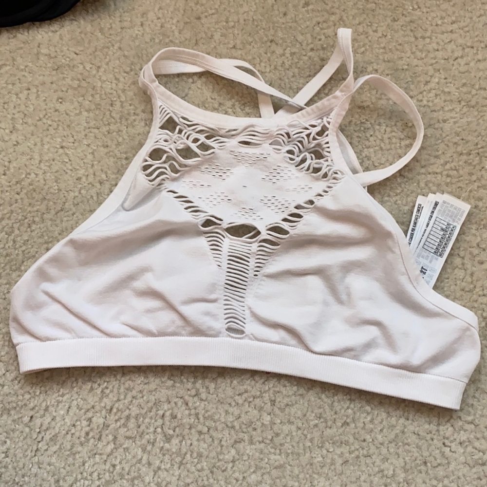 forever 21 white bralette